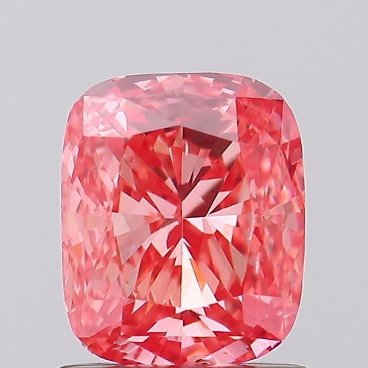 Loose Diamond - CUSHION BRILLIANT 1.0ct Fancy Vivid Pink SI1: Loose Diamond - CUSHION BRILLIANT 1.0ct Fancy Vivid Pink SI1 Source: This is a real non-mined Diamond that has been grown in a lab Shape: CUSHION BRILLIANT Carats: 1.0 Color: Fancy Vivid Pink Certific