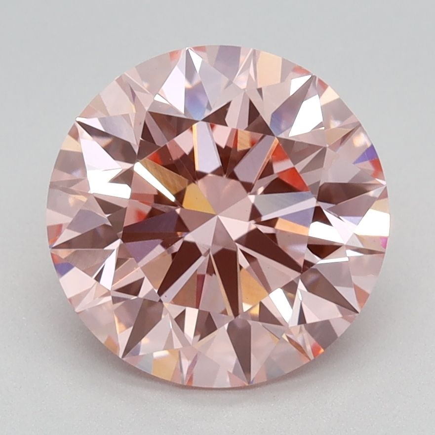 Ideal Loose Diamond - ROUND 2.31ct Fancy Intense Pink VS1: Ideal Loose Diamond - ROUND 2.31ct Fancy Intense Pink VS1 Source: This is a real non-mined Diamond that has been grown in a lab Shape: ROUND Carats: 2.31 Color: Fancy Intense Pink Certification: IGI V