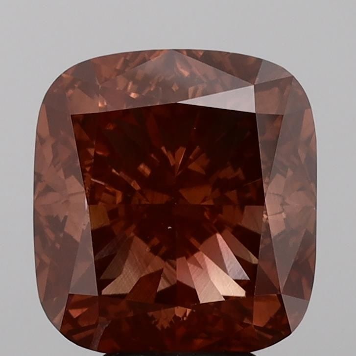 Loose Diamond - CUSHION MODIFIED 7.03ct Fancy Vivid Brownish Orange VS2: Loose Diamond - CUSHION MODIFIED 7.03ct Fancy Vivid Brownish Orange VS2 Source: This is a real non-mined Diamond that has been grown in a lab Shape: CUSHION MODIFIED Carats: 7.03 Color: Fancy Vivid Br