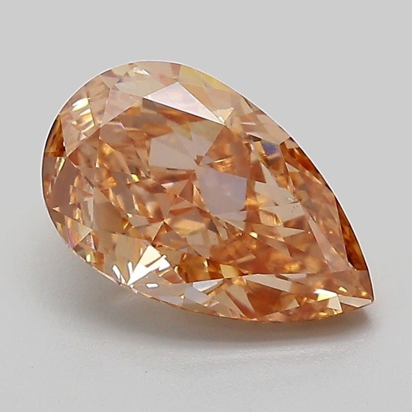 Loose Diamond - PEAR 2.16ct Fancy Orangey Brown VS2: Loose Diamond - PEAR 2.16ct Fancy Orangey Brown VS2 Source: This is a real non-mined Diamond that has been grown in a lab Shape: PEAR Carats: 2.16 Color: Fancy Orangey Brown Certification: IGI Video: