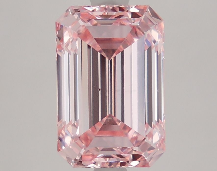 Loose Diamond - EMERALD 3.52ct Fancy Intense Pink VS2: Loose Diamond - EMERALD 3.52ct Fancy Intense Pink VS2 Source: This is a real non-mined Diamond that has been grown in a lab Shape: EMERALD Carats: 3.52 Color: Fancy Intense Pink Certification: IGI Vid