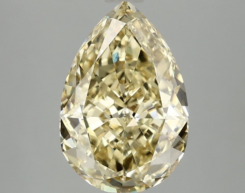 Loose Diamond - PEAR 3.07ct Fancy Intense Yellow VS1: Loose Diamond - PEAR 3.07ct Fancy Intense Yellow VS1 Source: This is a real non-mined Diamond that has been grown in a lab Shape: PEAR Carats: 3.07 Color: Fancy Intense Yellow Certification: IGI Video