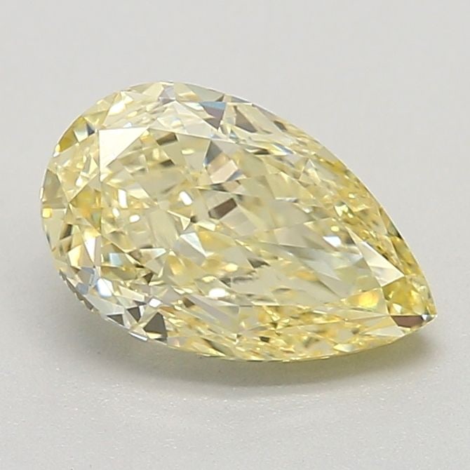 Loose Diamond - PEAR 1.36ct Fancy Intense Yellow VVS2: Loose Diamond - PEAR 1.36ct Fancy Intense Yellow VVS2 Source: This is a real non-mined Diamond that has been grown in a lab Shape: PEAR Carats: 1.36 Color: Fancy Intense Yellow Certification: IGI Vide