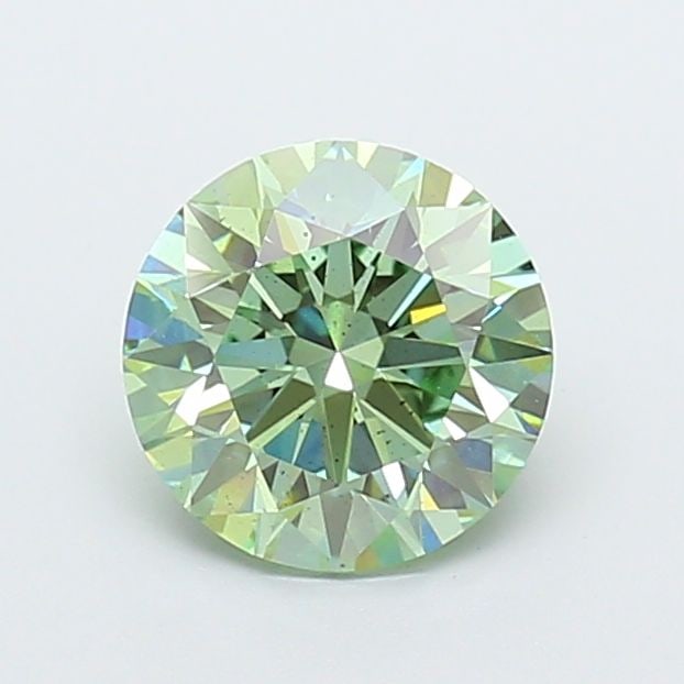 Loose Diamond - ROUND 2.09ct Fancy Vivid Green SI1: Loose Diamond - ROUND 2.09ct Fancy Vivid Green SI1 Source: This is a real non-mined Diamond that has been grown in a lab Shape: ROUND Carats: 2.09 Color: Fancy Vivid Green Certification: IGI Video: