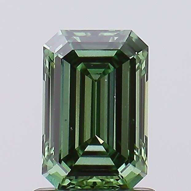 Loose Diamond - EMERALD 1.07ct Fancy Vivid Green VS2: Loose Diamond - EMERALD 1.07ct Fancy Vivid Green VS2 Source: This is a real non-mined Diamond that has been grown in a lab Shape: EMERALD Carats: 1.07 Color: Fancy Vivid Green Certification: NONE Vide
