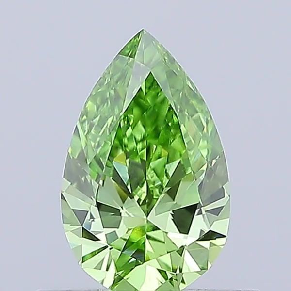 Loose Diamond - PEAR 0.5ct Fancy Vivid Green VS1: Loose Diamond - PEAR 0.5ct Fancy Vivid Green VS1 Source: This is a real non-mined Diamond that has been grown in a lab Shape: PEAR Carats: 0.5 Color: Fancy Vivid Green Certification: IGI Video: