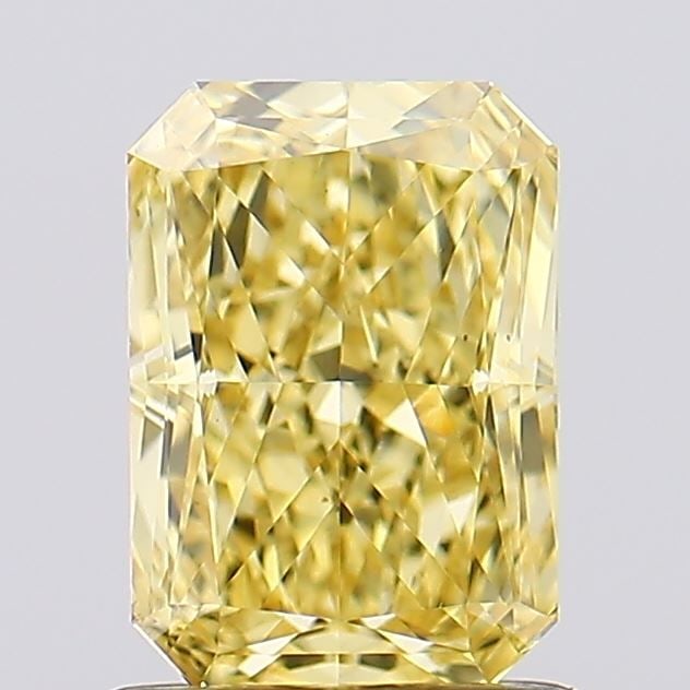 Loose Diamond - RADIANT 1.22ct Fancy Intense Yellow VS1: Loose Diamond - RADIANT 1.22ct Fancy Intense Yellow VS1 Source: This is a real non-mined Diamond that has been grown in a lab Shape: RADIANT Carats: 1.22 Color: Fancy Intense Yellow Certification: IGI