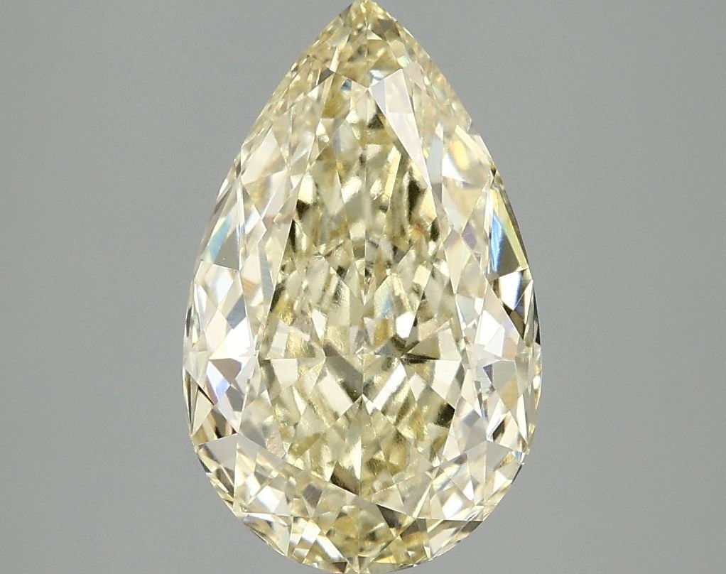 Loose Diamond - PEAR 3.08ct Fancy Intense Yellow VS1: Loose Diamond - PEAR 3.08ct Fancy Intense Yellow VS1 Source: This is a real non-mined Diamond that has been grown in a lab Shape: PEAR Carats: 3.08 Color: Fancy Intense Yellow Certification: IGI Video