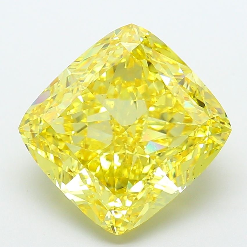 Loose Diamond - CUSHION MODIFIED 11.13ct Fancy Vivid Yellow VS2: Loose Diamond - CUSHION MODIFIED 11.13ct Fancy Vivid Yellow VS2 Source: This is a real non-mined Diamond that has been grown in a lab Shape: CUSHION MODIFIED Carats: 11.13 Color: Fancy Vivid Yellow Ce