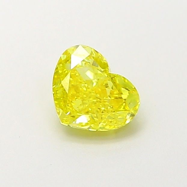 Loose Diamond - HEART 0.52ct Fancy Vivid Yellow VS2: Loose Diamond - HEART 0.52ct Fancy Vivid Yellow VS2 Source: This is a real non-mined Diamond that has been grown in a lab Shape: HEART Carats: 0.52 Color: Fancy Vivid Yellow Certification: IGI Video: