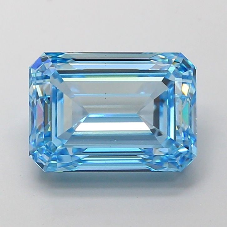 Loose Diamond - EMERALD 5.03ct Fancy Vivid Blue VS1: Loose Diamond - EMERALD 5.03ct Fancy Vivid Blue VS1 Source: This is a real non-mined Diamond that has been grown in a lab Shape: EMERALD Carats: 5.03 Color: Fancy Vivid Blue Certification: IGI Video: