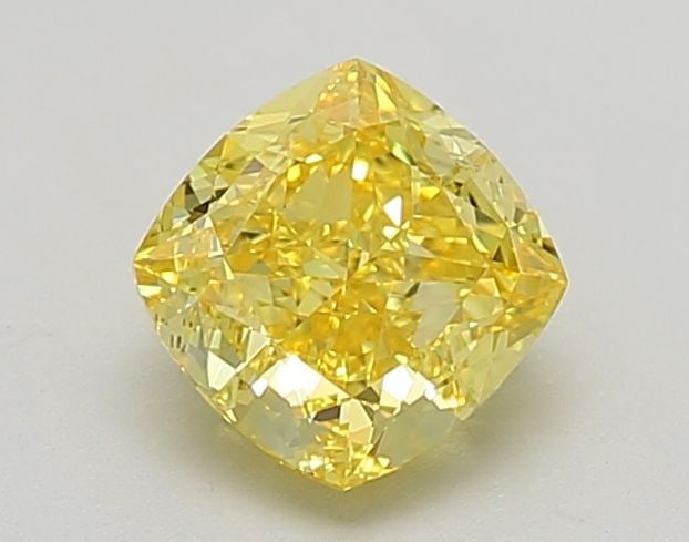 Loose Diamond - CUSHION MODIFIED 1.57ct Fancy Vivid Yellow VVS2: Loose Diamond - CUSHION MODIFIED 1.57ct Fancy Vivid Yellow VVS2 Source: This is a real non-mined Diamond that has been grown in a lab Shape: CUSHION MODIFIED Carats: 1.57 Color: Fancy Vivid Yellow Cer