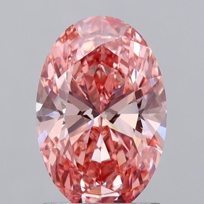 Loose Diamond - OVAL 1.73ct Fancy Vivid Pink VS1: Loose Diamond - OVAL 1.73ct Fancy Vivid Pink VS1 Source: This is a real non-mined Diamond that has been grown in a lab Shape: OVAL Carats: 1.73 Color: Fancy Vivid Pink Certification: IGI Video: