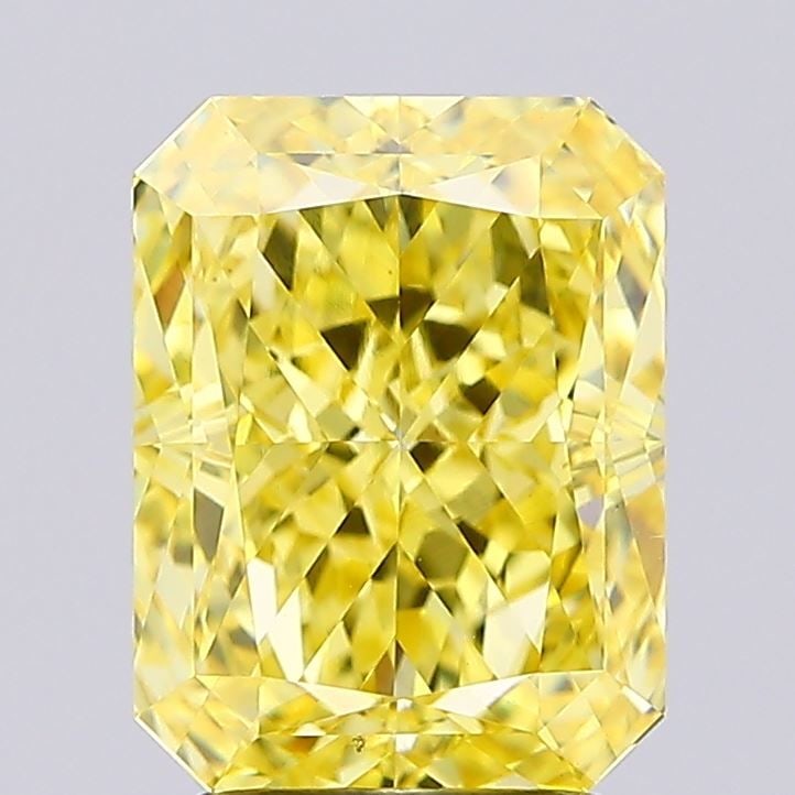 Loose Diamond - RADIANT 3.25ct Fancy Vivid Yellow VS1: Loose Diamond - RADIANT 3.25ct Fancy Vivid Yellow VS1 Source: This is a real non-mined Diamond that has been grown in a lab Shape: RADIANT Carats: 3.25 Color: Fancy Vivid Yellow Certification: IGI Vid