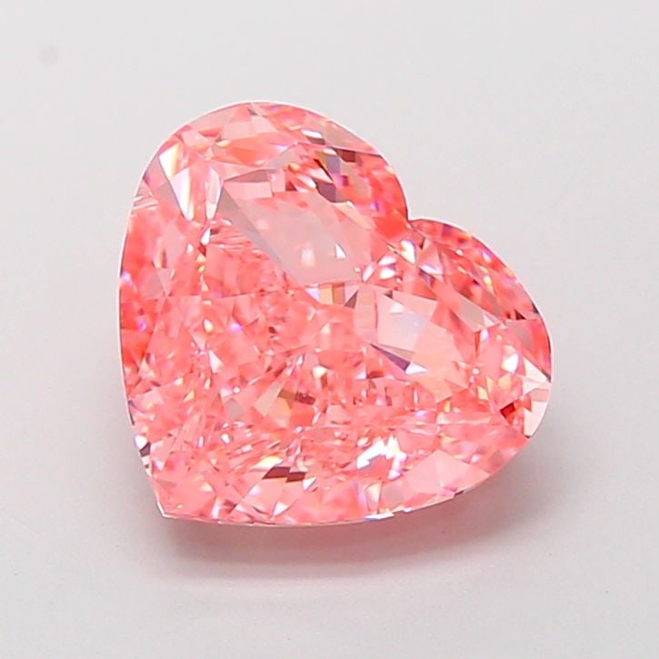 Loose Diamond - HEART 5.0ct Fancy Vivid Pink VVS2: Loose Diamond - HEART 5.0ct Fancy Vivid Pink VVS2 Source: This is a real non-mined Diamond that has been grown in a lab Shape: HEART Carats: 5.0 Color: Fancy Vivid Pink Certification: IGI Video: