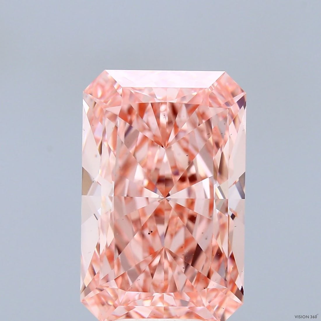 Loose Diamond - RADIANT 8.03ct Fancy Vivid Pink VS2: Loose Diamond - RADIANT 8.03ct Fancy Vivid Pink VS2 Source: This is a real non-mined Diamond that has been grown in a lab Shape: RADIANT Carats: 8.03 Color: Fancy Vivid Pink Certification: IGI Video:
