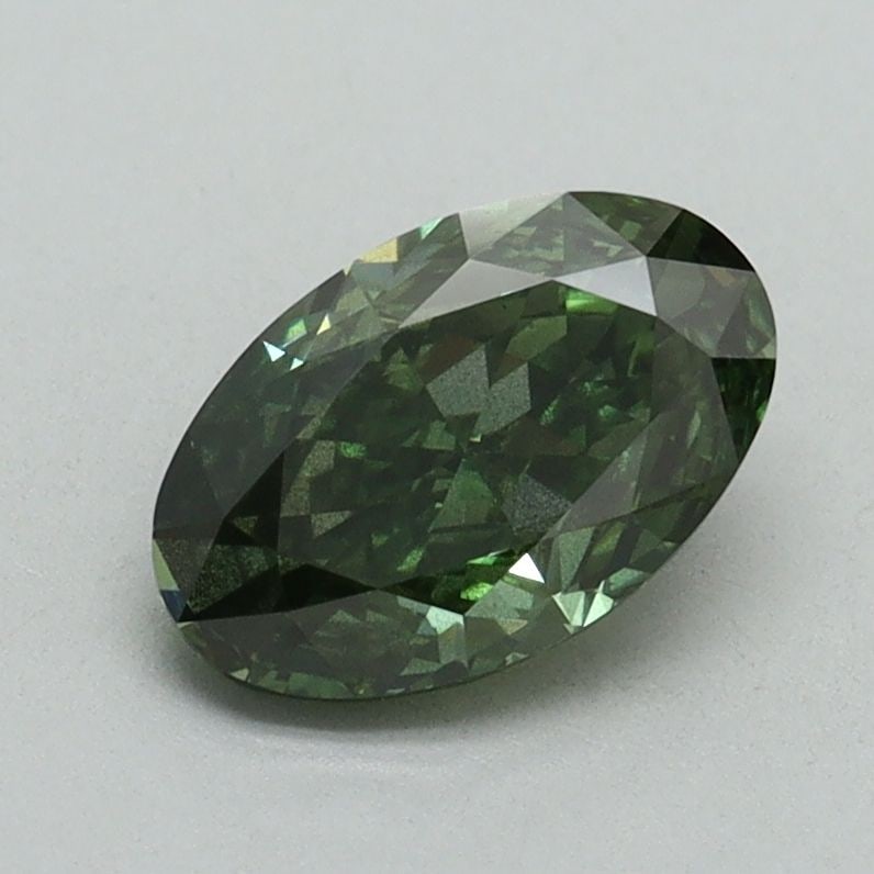 Loose Diamond - OVAL 1.09ct Fancy Vivid Green SI2: Loose Diamond - OVAL 1.09ct Fancy Vivid Green SI2 Source: This is a real non-mined Diamond that has been grown in a lab Shape: OVAL Carats: 1.09 Color: Fancy Vivid Green Certification: IGI Video: