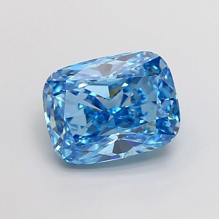 Loose Diamond - CUSHION MODIFIED 2.02ct Fancy Vivid Blue VS1: Loose Diamond - CUSHION MODIFIED 2.02ct Fancy Vivid Blue VS1 Source: This is a real non-mined Diamond that has been grown in a lab Shape: CUSHION MODIFIED Carats: 2.02 Color: Fancy Vivid Blue Certific