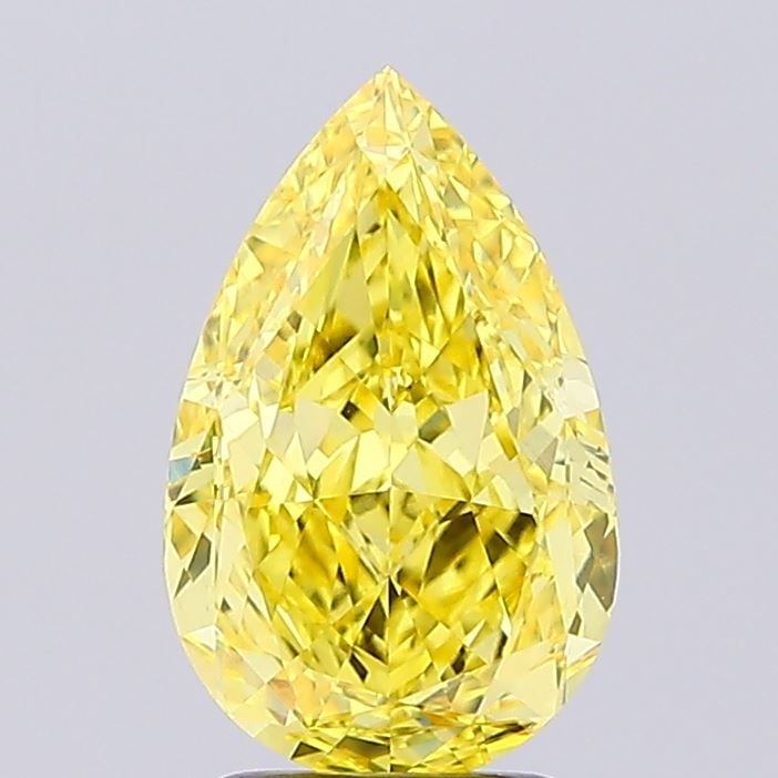 Loose Diamond - PEAR 3.02ct Fancy Vivid Yellow VVS2: Loose Diamond - PEAR 3.02ct Fancy Vivid Yellow VVS2 Source: This is a real non-mined Diamond that has been grown in a lab Shape: PEAR Carats: 3.02 Color: Fancy Vivid Yellow Certification: IGI Video: