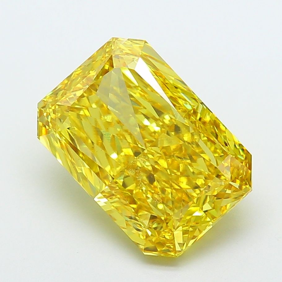 Loose Diamond - RADIANT 10.51ct Fancy Vivid Yellow VS1: Loose Diamond - RADIANT 10.51ct Fancy Vivid Yellow VS1 Source: This is a real non-mined Diamond that has been grown in a lab Shape: RADIANT Carats: 10.51 Color: Fancy Vivid Yellow Certification: IGI V