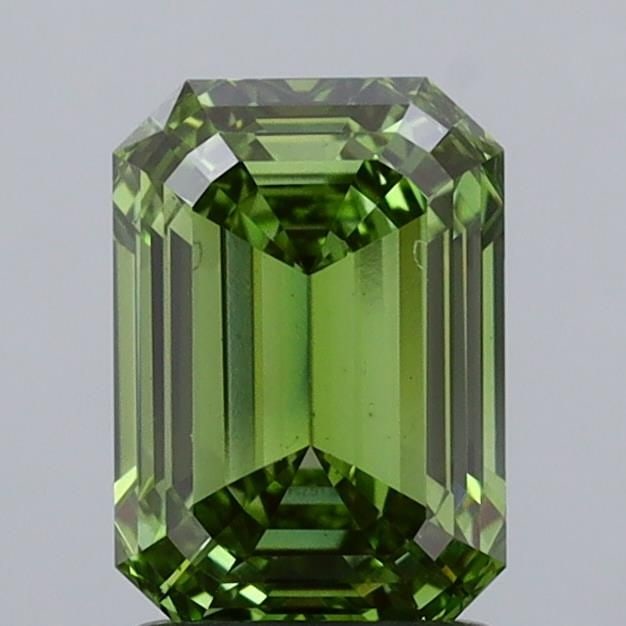 Loose Diamond - EMERALD 1.88ct Fancy Vivid Green VS2: Loose Diamond - EMERALD 1.88ct Fancy Vivid Green VS2 Source: This is a real non-mined Diamond that has been grown in a lab Shape: EMERALD Carats: 1.88 Color: Fancy Vivid Green Certification: IGI Video