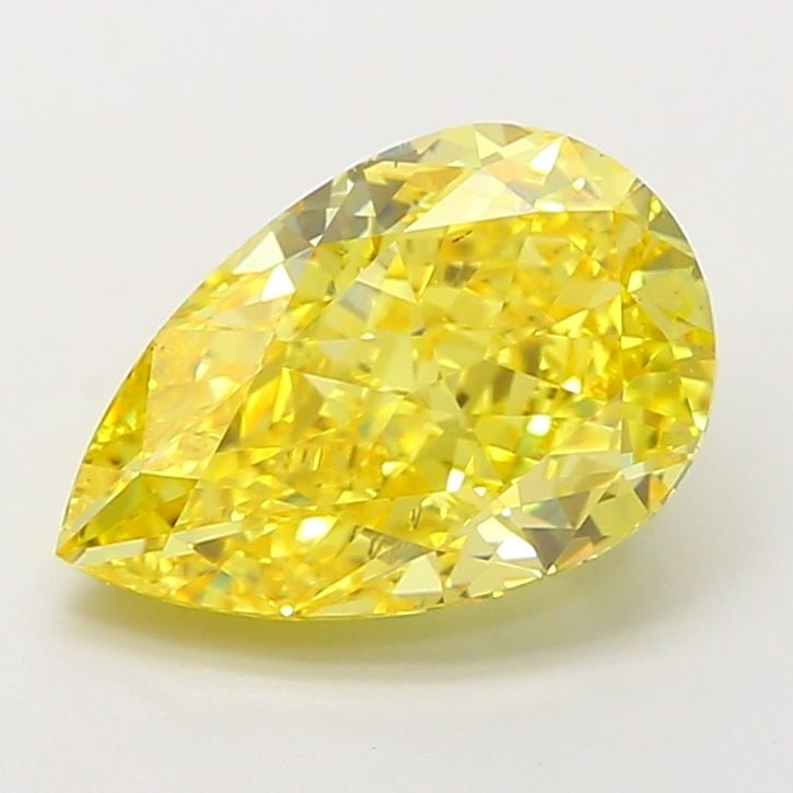 Loose Diamond - PEAR 4.02ct Fancy Vivid Yellow VS1: Loose Diamond - PEAR 4.02ct Fancy Vivid Yellow VS1 Source: This is a real non-mined Diamond that has been grown in a lab Shape: PEAR Carats: 4.02 Color: Fancy Vivid Yellow Certification: IGI Video: