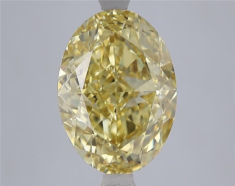 Loose Diamond - OVAL 5.09ct Fancy Intense Yellow VS1: Loose Diamond - OVAL 5.09ct Fancy Intense Yellow VS1 Source: This is a real non-mined Diamond that has been grown in a lab Shape: OVAL Carats: 5.09 Color: Fancy Intense Yellow Certification: IGI Video
