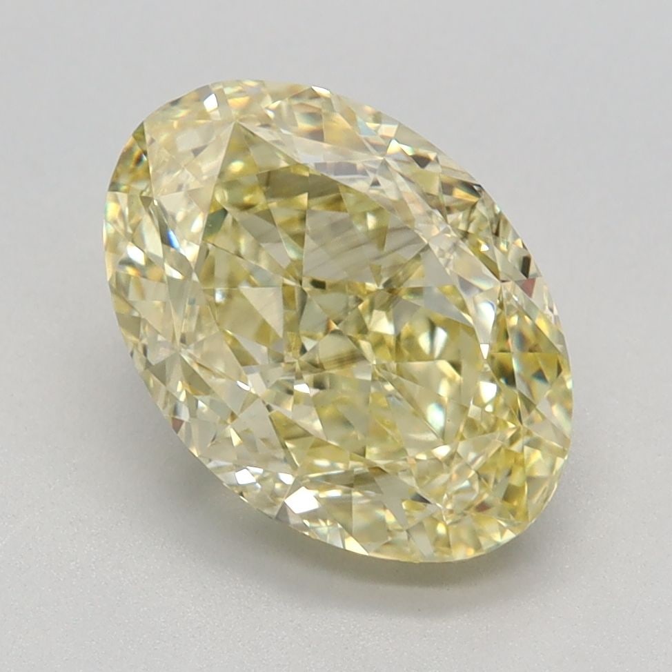 Loose Diamond - OVAL 2.63ct Fancy Intense Yellow VS2: Loose Diamond - OVAL 2.63ct Fancy Intense Yellow VS2 Source: This is a real non-mined Diamond that has been grown in a lab Shape: OVAL Carats: 2.63 Color: Fancy Intense Yellow Certification: IGI Video