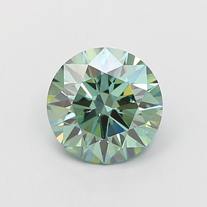 Ideal Loose Diamond - ROUND 1.01ct Fancy Vivid Green VS1 (1 of 1)