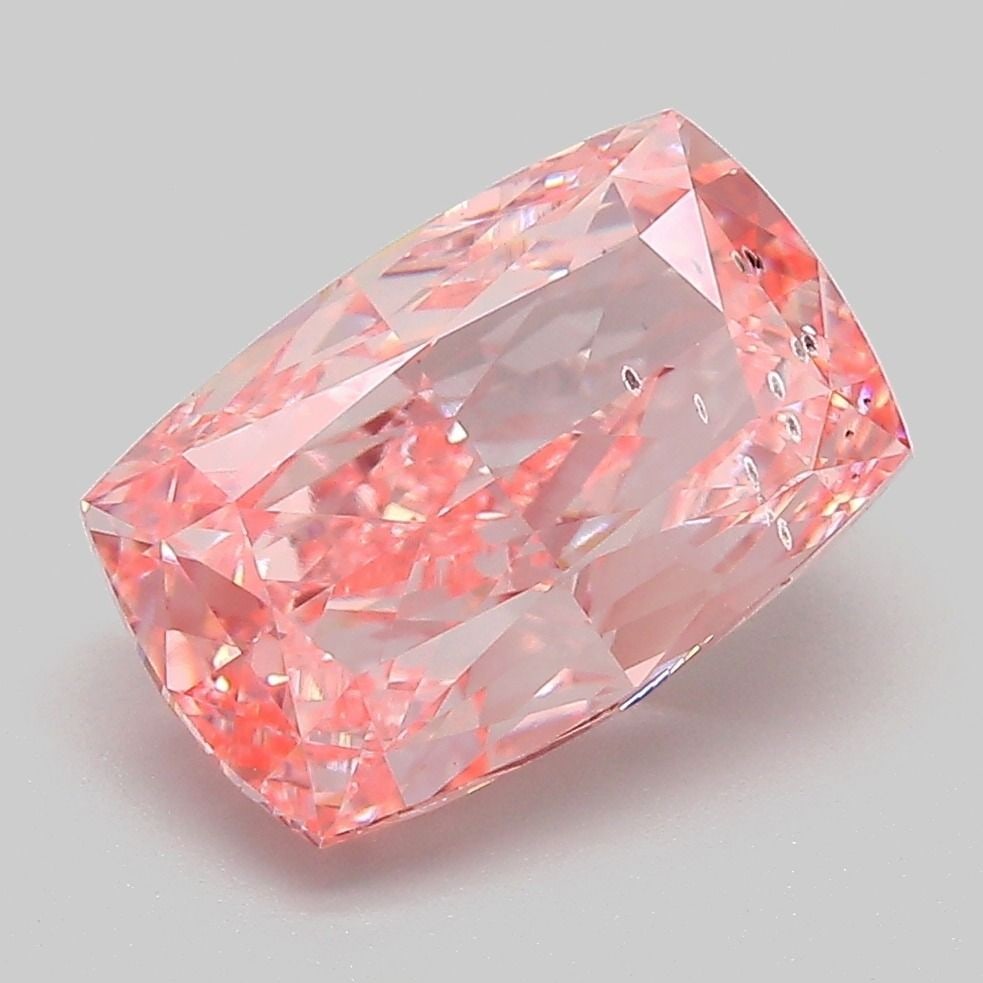 Loose Diamond - CUSHION MODIFIED 4.02ct Fancy Vivid Pink SI1: Loose Diamond - CUSHION MODIFIED 4.02ct Fancy Vivid Pink SI1 Source: This is a real non-mined Diamond that has been grown in a lab Shape: CUSHION MODIFIED Carats: 4.02 Color: Fancy Vivid Pink Certific