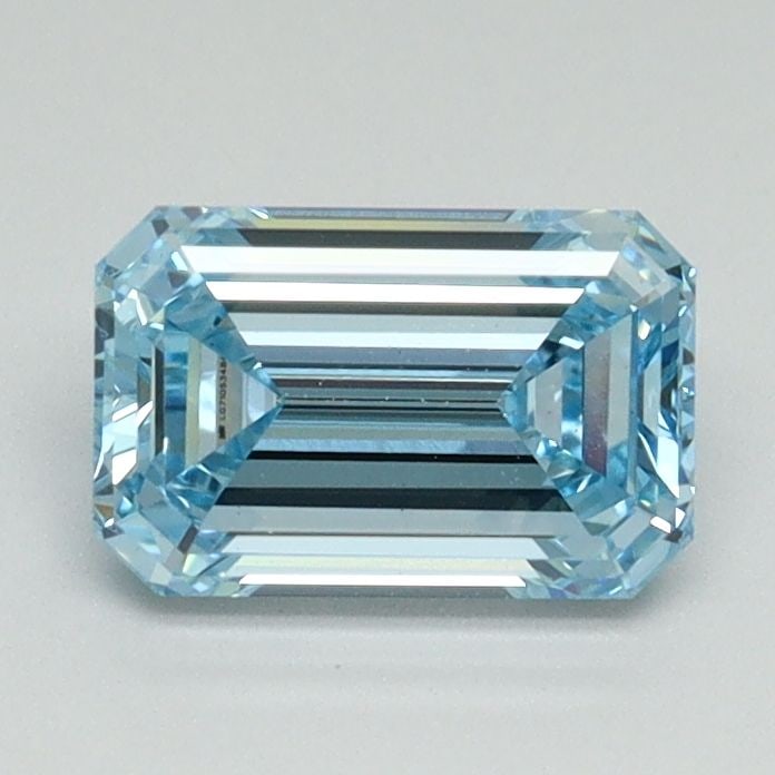 Loose Diamond - EMERALD 1.05ct Fancy Intense Blue VS1: Loose Diamond - EMERALD 1.05ct Fancy Intense Blue VS1 Source: This is a real non-mined Diamond that has been grown in a lab Shape: EMERALD Carats: 1.05 Color: Fancy Intense Blue Certification: IGI Vid