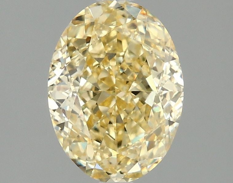 Loose Diamond - OVAL 2.07ct Fancy Intense Yellow VVS2: Loose Diamond - OVAL 2.07ct Fancy Intense Yellow VVS2 Source: This is a real non-mined Diamond that has been grown in a lab Shape: OVAL Carats: 2.07 Color: Fancy Intense Yellow Certification: IGI Vide