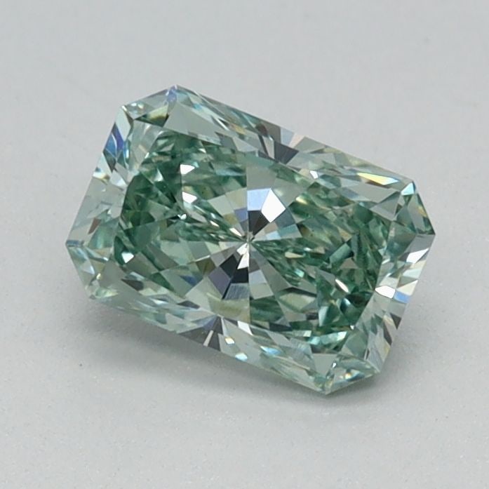 Loose Diamond - RADIANT 0.59ct Fancy Vivid Green VS1: Loose Diamond - RADIANT 0.59ct Fancy Vivid Green VS1 Source: This is a real non-mined Diamond that has been grown in a lab Shape: RADIANT Carats: 0.59 Color: Fancy Vivid Green Certification: IGI Video