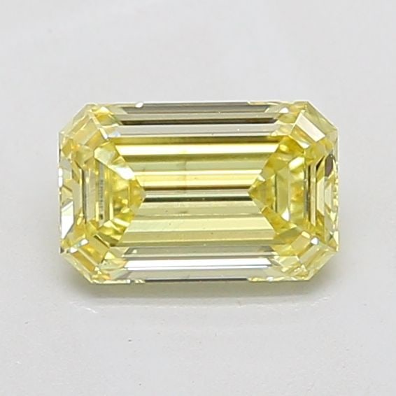 Loose Diamond - EMERALD 1.03ct Fancy Intense Yellow VS2: Loose Diamond - EMERALD 1.03ct Fancy Intense Yellow VS2 Source: This is a real non-mined Diamond that has been grown in a lab Shape: EMERALD Carats: 1.03 Color: Fancy Intense Yellow Certification: IGI