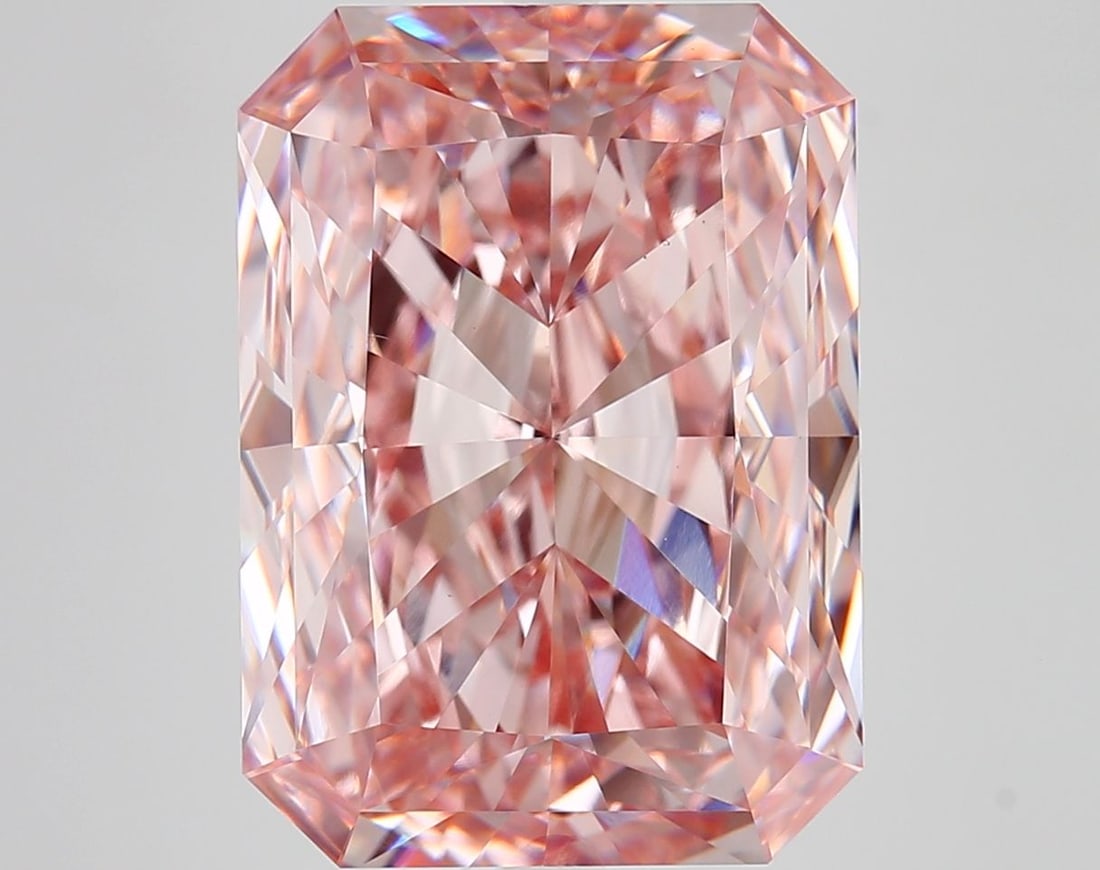 Loose Diamond - RADIANT 12.01ct Fancy Intense Pink VS1: Loose Diamond - RADIANT 12.01ct Fancy Intense Pink VS1 Source: This is a real non-mined Diamond that has been grown in a lab Shape: RADIANT Carats: 12.01 Color: Fancy Intense Pink Certification: IGI V