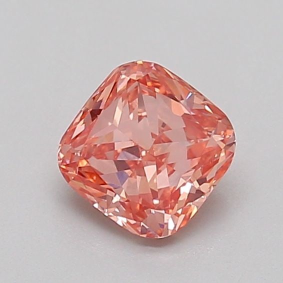 Loose Diamond - CUSHION MODIFIED 0.68ct Fancy Intense Pink VS2: Loose Diamond - CUSHION MODIFIED 0.68ct Fancy Intense Pink VS2 Source: This is a real non-mined Diamond that has been grown in a lab Shape: CUSHION MODIFIED Carats: 0.68 Color: Fancy Intense Pink Cert