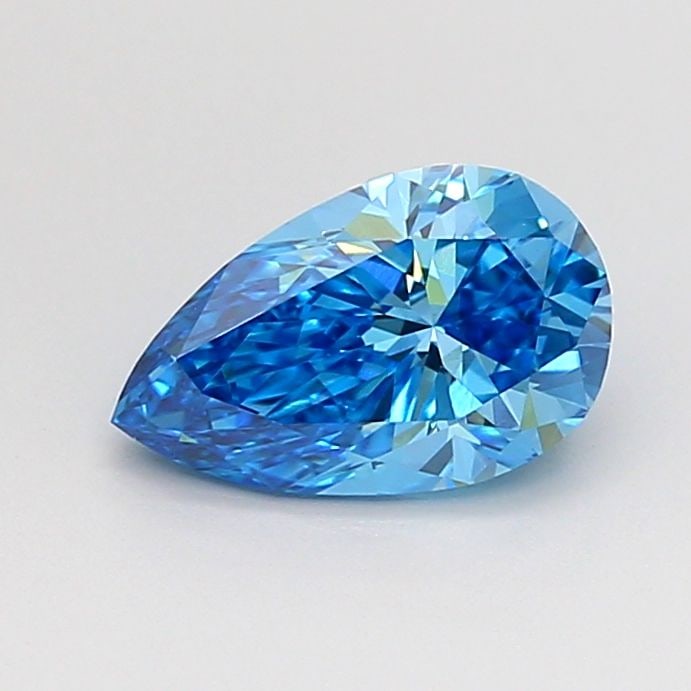 Loose Diamond - PEAR 1.01ct Fancy Vivid Blue VS1: Loose Diamond - PEAR 1.01ct Fancy Vivid Blue VS1 Source: This is a real non-mined Diamond that has been grown in a lab Shape: PEAR Carats: 1.01 Color: Fancy Vivid Blue Certification: IGI Video: