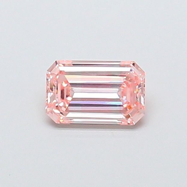 Loose Diamond - EMERALD 0.74ct Fancy Intense Pink VS1: Loose Diamond - EMERALD 0.74ct Fancy Intense Pink VS1 Source: This is a real non-mined Diamond that has been grown in a lab Shape: EMERALD Carats: 0.74 Color: Fancy Intense Pink Certification: IGI Vid