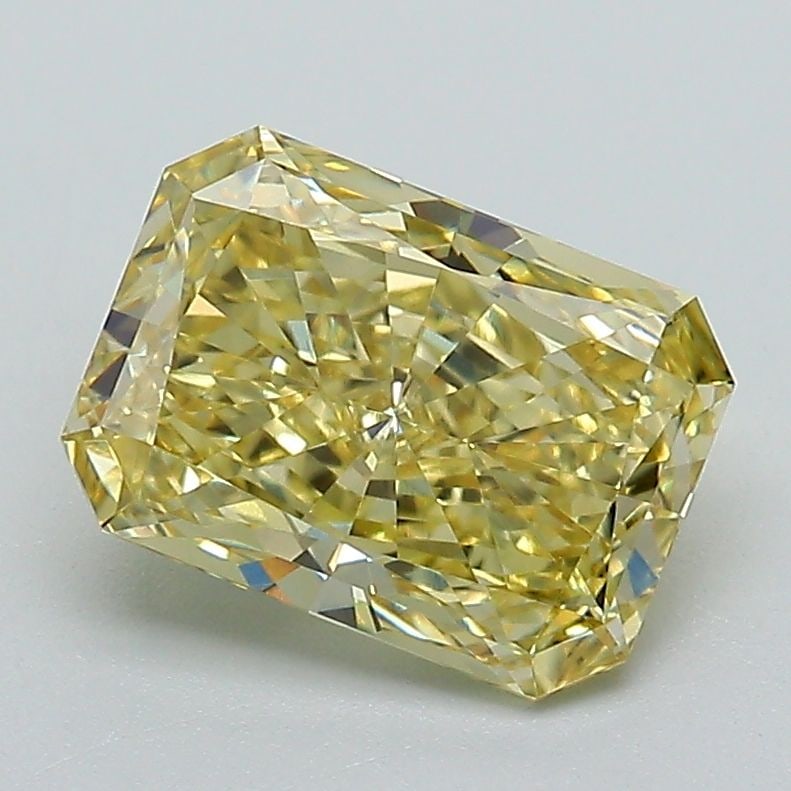 Loose Diamond - RADIANT 1.79ct Fancy Intense Yellow VVS2: Loose Diamond - RADIANT 1.79ct Fancy Intense Yellow VVS2 Source: This is a real non-mined Diamond that has been grown in a lab Shape: RADIANT Carats: 1.79 Color: Fancy Intense Yellow Certification: IG