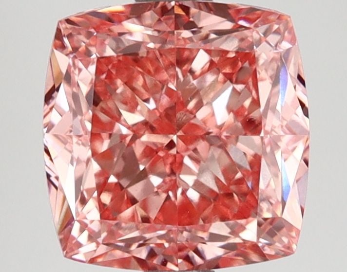 Loose Diamond - CUSHION MODIFIED 2.56ct Fancy Vivid Pink VS1: Loose Diamond - CUSHION MODIFIED 2.56ct Fancy Vivid Pink VS1 Source: This is a real non-mined Diamond that has been grown in a lab Shape: CUSHION MODIFIED Carats: 2.56 Color: Fancy Vivid Pink Certific