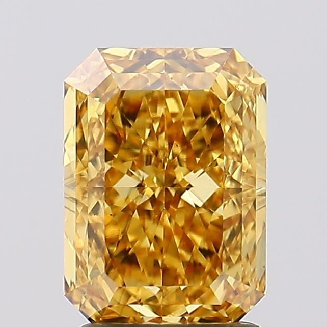 Loose Diamond - RADIANT 2.27ct Fancy Vivid Yellow VS2: Loose Diamond - RADIANT 2.27ct Fancy Vivid Yellow VS2 Source: This is a real non-mined Diamond that has been grown in a lab Shape: RADIANT Carats: 2.27 Color: Fancy Vivid Yellow Certification: IGI Vid