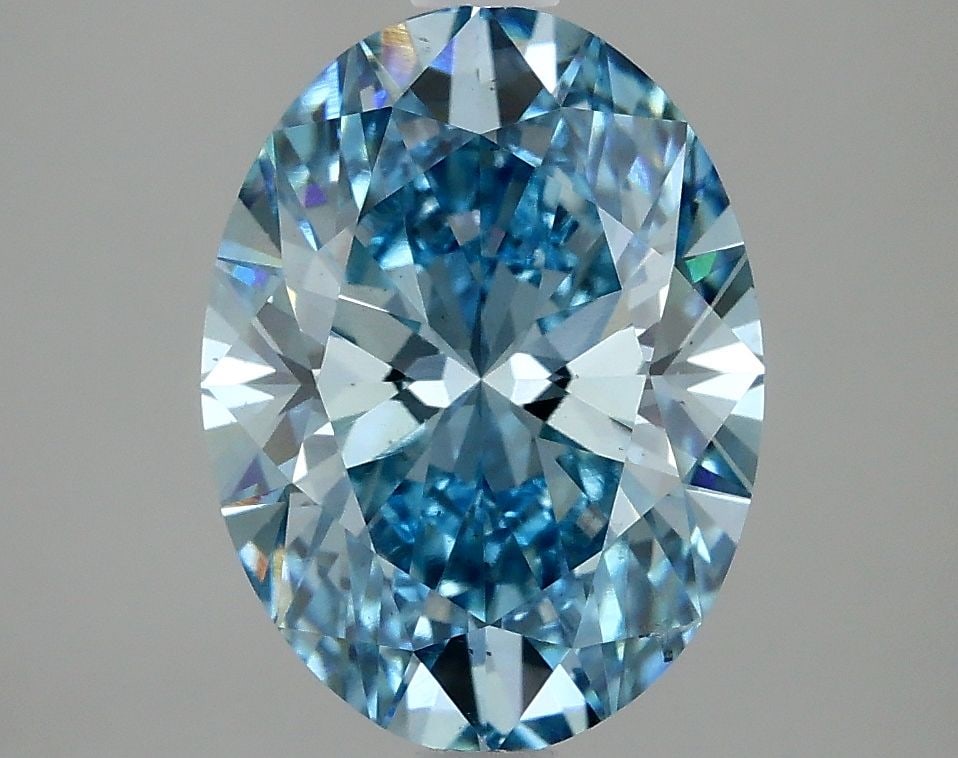 Loose Diamond - OVAL 2.98ct Fancy Vivid Blue VS2 (1 of 1)