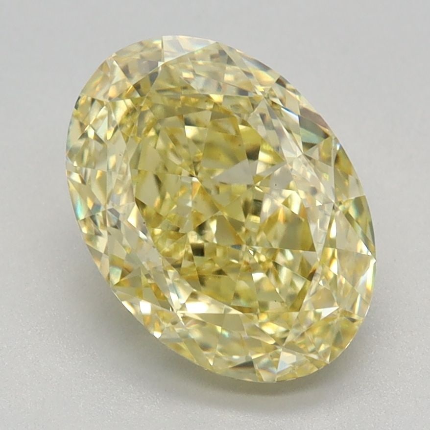 Loose Diamond - OVAL 2.1ct Fancy Vivid Yellow VS1: Loose Diamond - OVAL 2.1ct Fancy Vivid Yellow VS1 Source: This is a real non-mined Diamond that has been grown in a lab Shape: OVAL Carats: 2.1 Color: Fancy Vivid Yellow Certification: IGI Video: