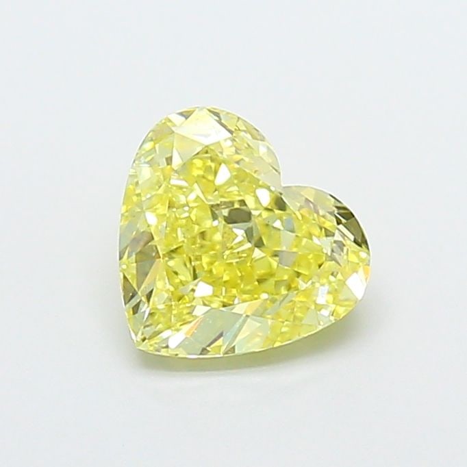 Loose Diamond - HEART 1.51ct Fancy Yellow VS1: Loose Diamond - HEART 1.51ct Fancy Yellow VS1 Source: This is a real non-mined Diamond that has been grown in a lab Shape: HEART Carats: 1.51 Color: Fancy Yellow Certification: IGI Video:
