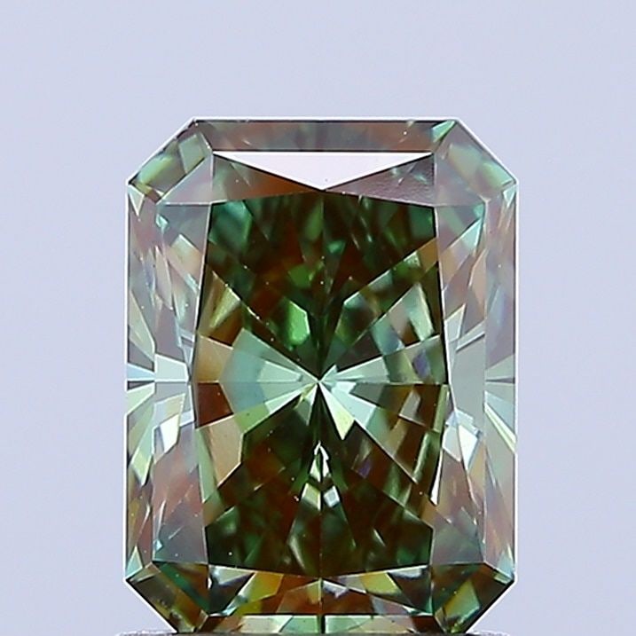 Loose Diamond - RADIANT 1.54ct Fancy Deep Green VS1: Loose Diamond - RADIANT 1.54ct Fancy Deep Green VS1 Source: This is a real non-mined Diamond that has been grown in a lab Shape: RADIANT Carats: 1.54 Color: Fancy Deep Green Certification: IGI Video: