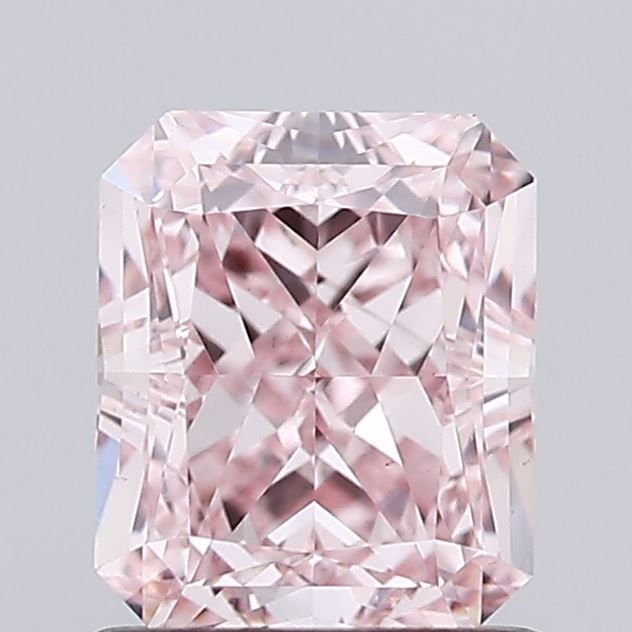 Loose Diamond - RADIANT 1.24ct Fancy Intense Pink VS1: Loose Diamond - RADIANT 1.24ct Fancy Intense Pink VS1 Source: This is a real non-mined Diamond that has been grown in a lab Shape: RADIANT Carats: 1.24 Color: Fancy Intense Pink Certification: IGI Vid