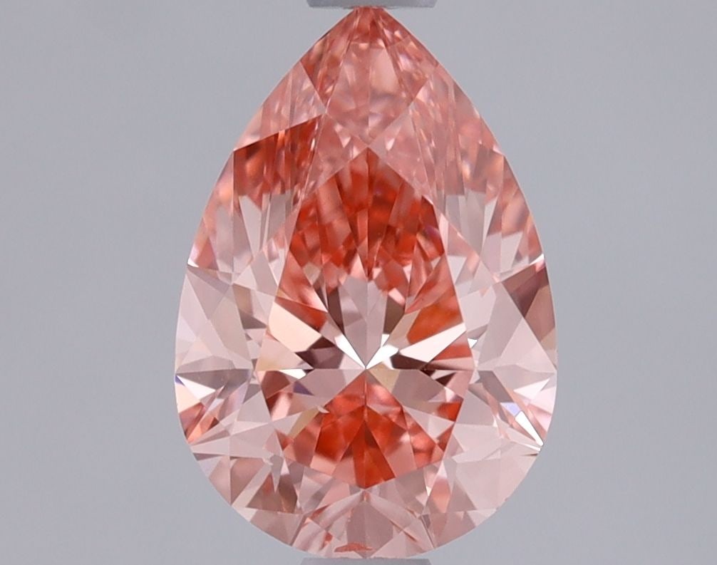 Loose Diamond - PEAR 1.01ct Fancy Vivid Pink VS2: Loose Diamond - PEAR 1.01ct Fancy Vivid Pink VS2 Source: This is a real non-mined Diamond that has been grown in a lab Shape: PEAR Carats: 1.01 Color: Fancy Vivid Pink Certification: IGI Video:
