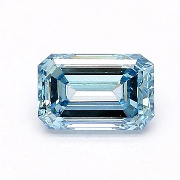 Loose Diamond - EMERALD 0.77ct Fancy Vivid Blue VS1: Loose Diamond - EMERALD 0.77ct Fancy Vivid Blue VS1 Source: This is a real non-mined Diamond that has been grown in a lab Shape: EMERALD Carats: 0.77 Color: Fancy Vivid Blue Certification: NONE Video: