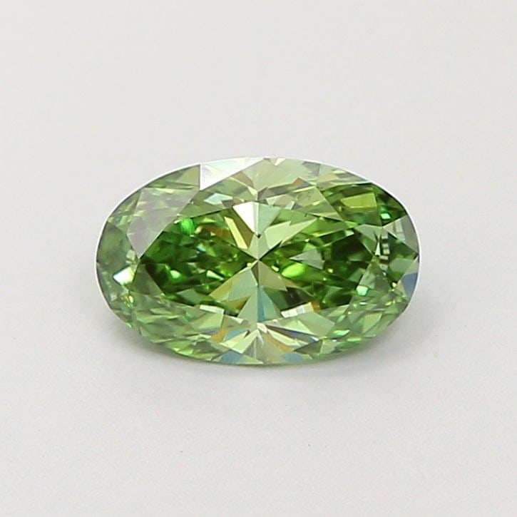Loose Diamond - OVAL 0.71ct Fancy Vivid Green VS2: Loose Diamond - OVAL 0.71ct Fancy Vivid Green VS2 Source: This is a real non-mined Diamond that has been grown in a lab Shape: OVAL Carats: 0.71 Color: Fancy Vivid Green Certification: IGI Video: