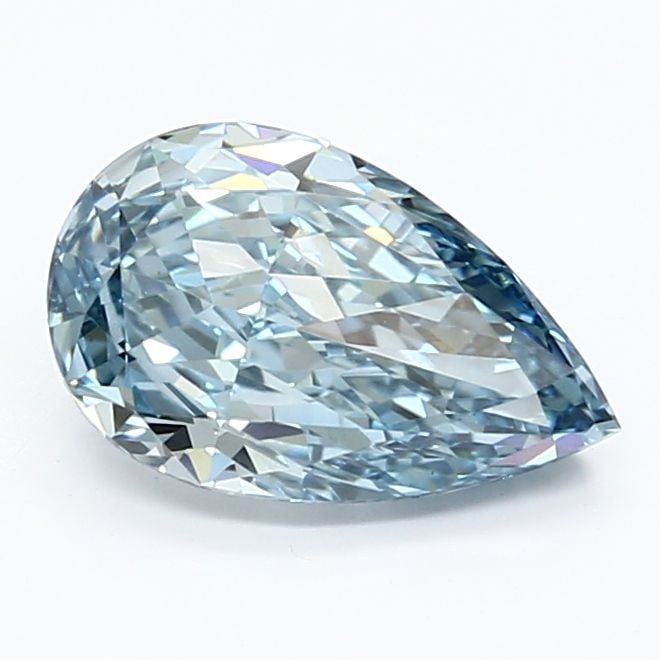 Loose Diamond - PEAR 1.8ct Fancy Vivid Blue VS1: Loose Diamond - PEAR 1.8ct Fancy Vivid Blue VS1 Source: This is a real non-mined Diamond that has been grown in a lab Shape: PEAR Carats: 1.8 Color: Fancy Vivid Blue Certification: IGI Video: